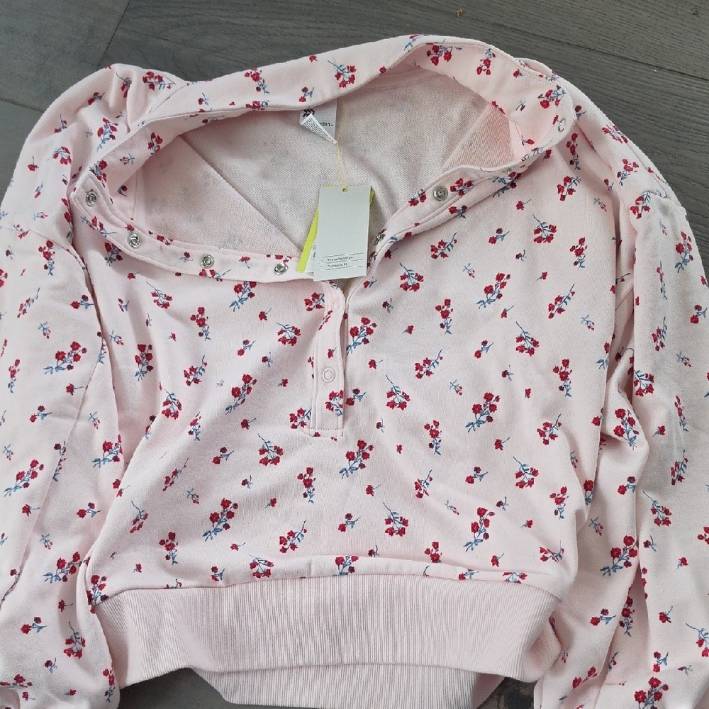 all in motion Pink Floral Pullover & Legging Work Out Or Errands Set - Picture 4 of 6